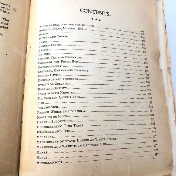 The White House CookBook Cook Book 1916 Edition Collectible - Picture 3 of 9